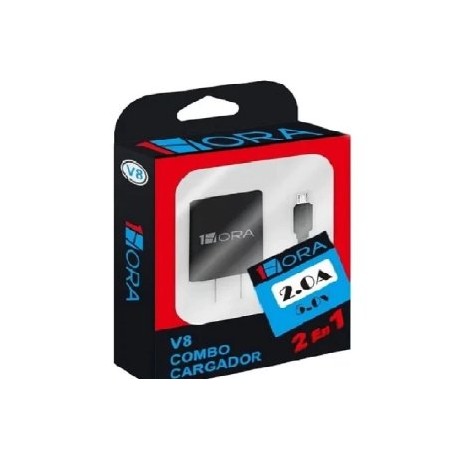 COMBO CARGADOR V8 MICRO USB 2.0A